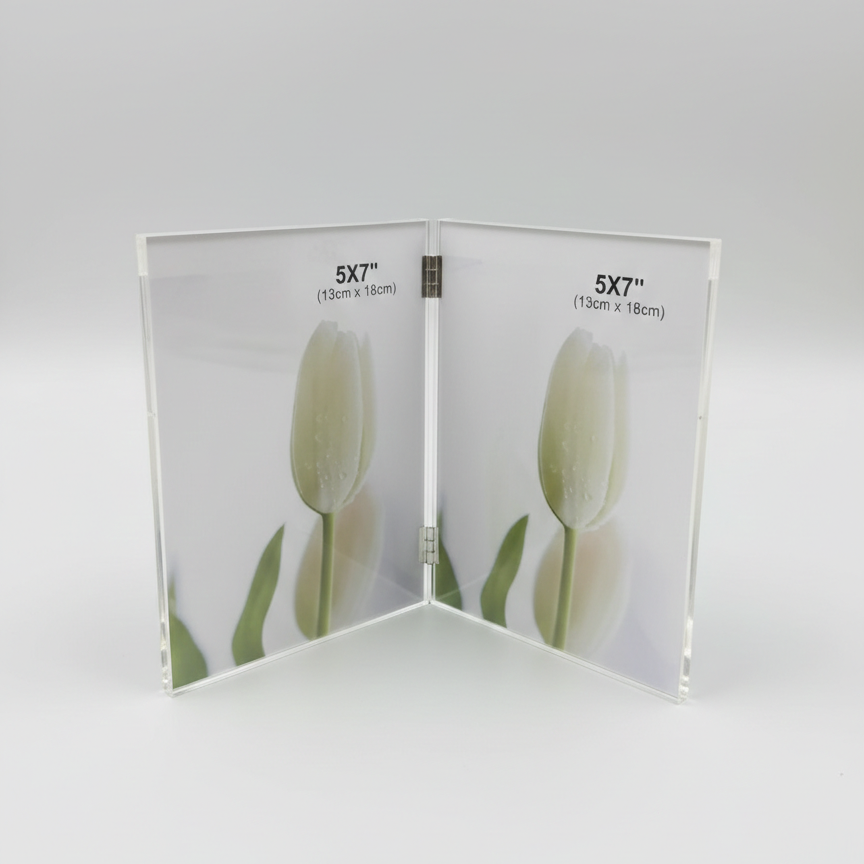 PORTARETRATOS 5X7" DOBLE 13X18CM