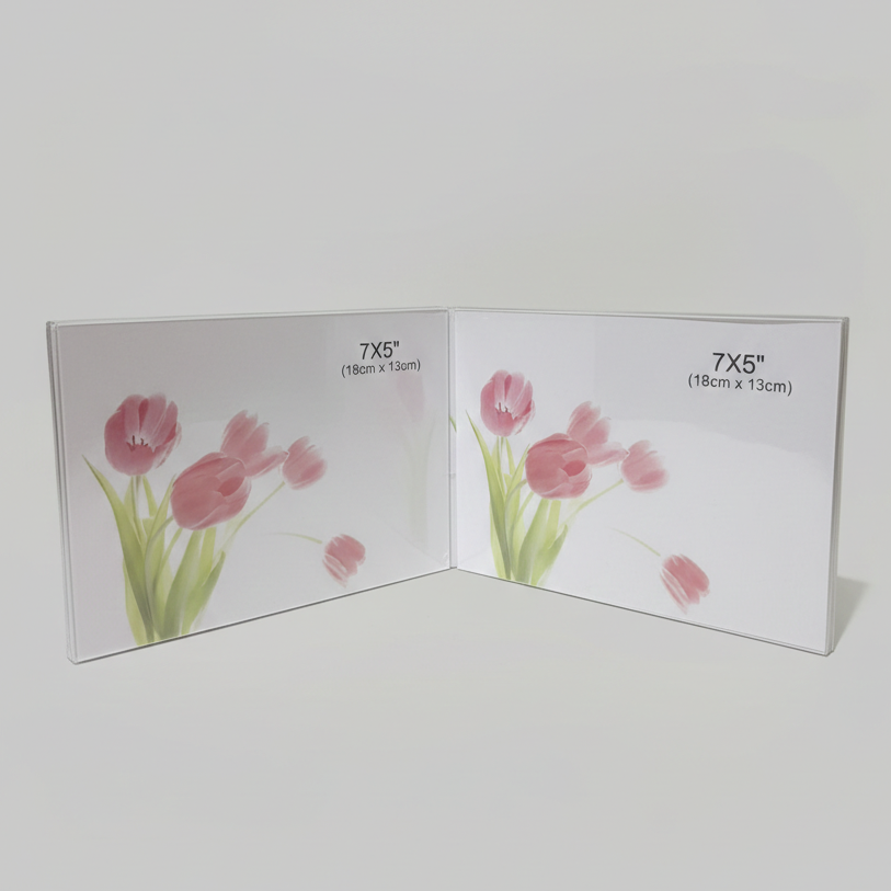 PORTARETRATOS 7X5" DOBLE 18X13CM