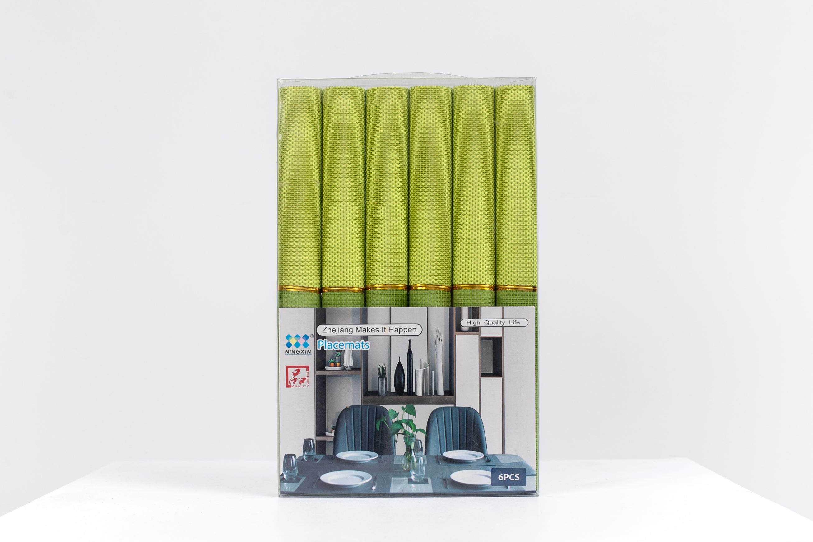 SET DE INDIVIDUALES 6 PIEZAS (COLORES VARIOS)