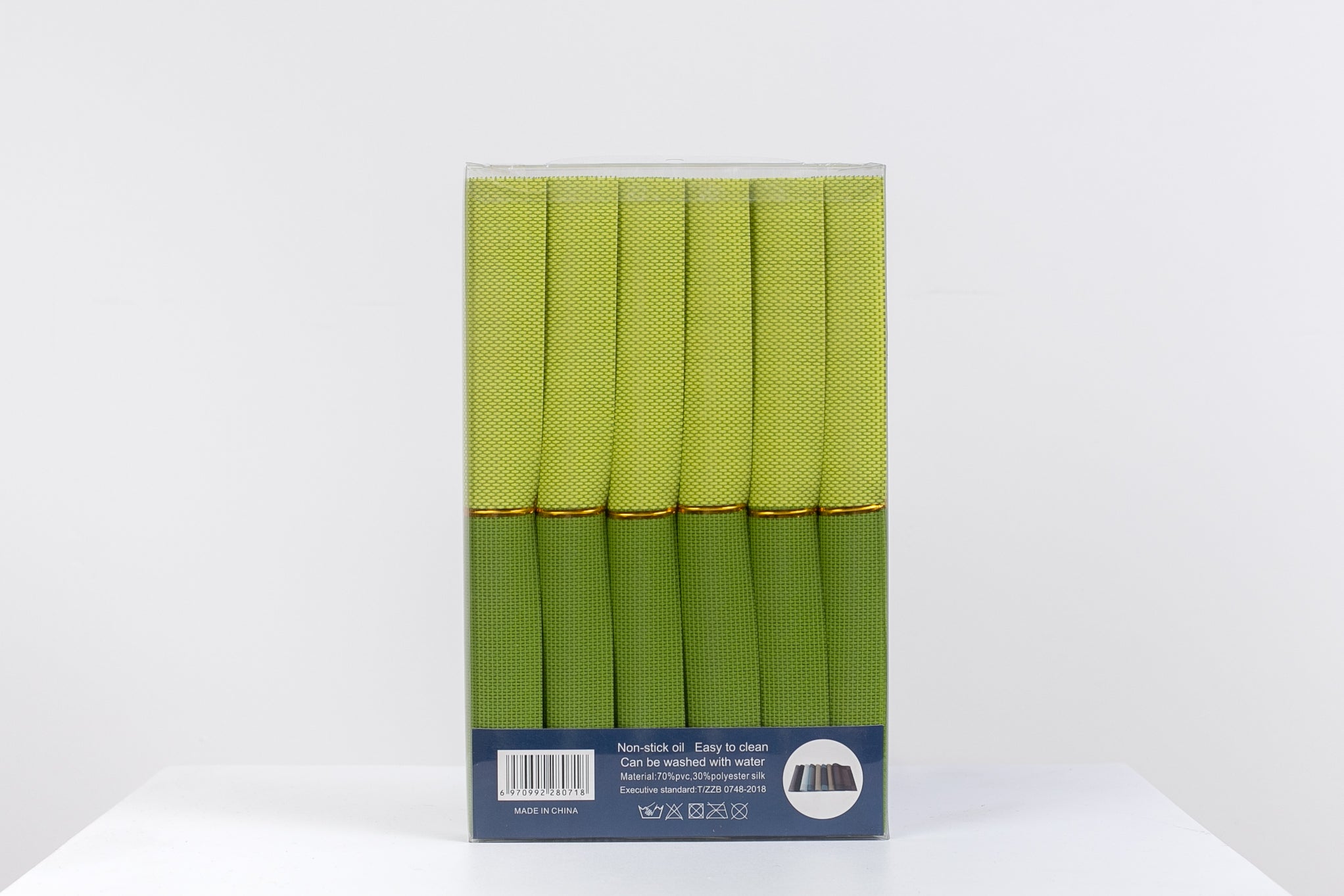 SET DE INDIVIDUALES 6 PIEZAS (COLORES VARIOS)