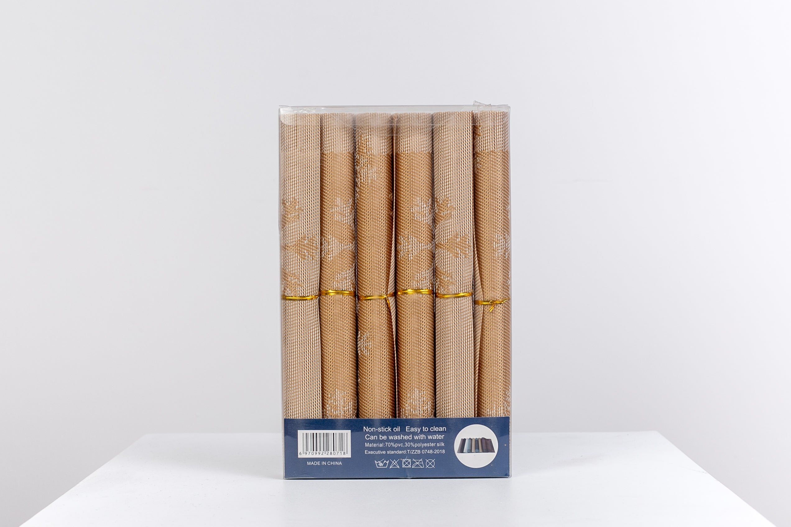 SET DE INDIVIDUALES 6 PIEZAS (COLORES VARIOS)