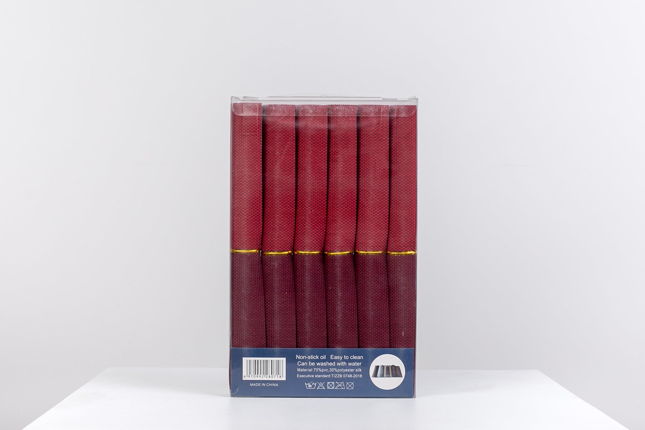 SET DE INDIVIDUALES 6 PIEZAS (COLORES VARIOS)