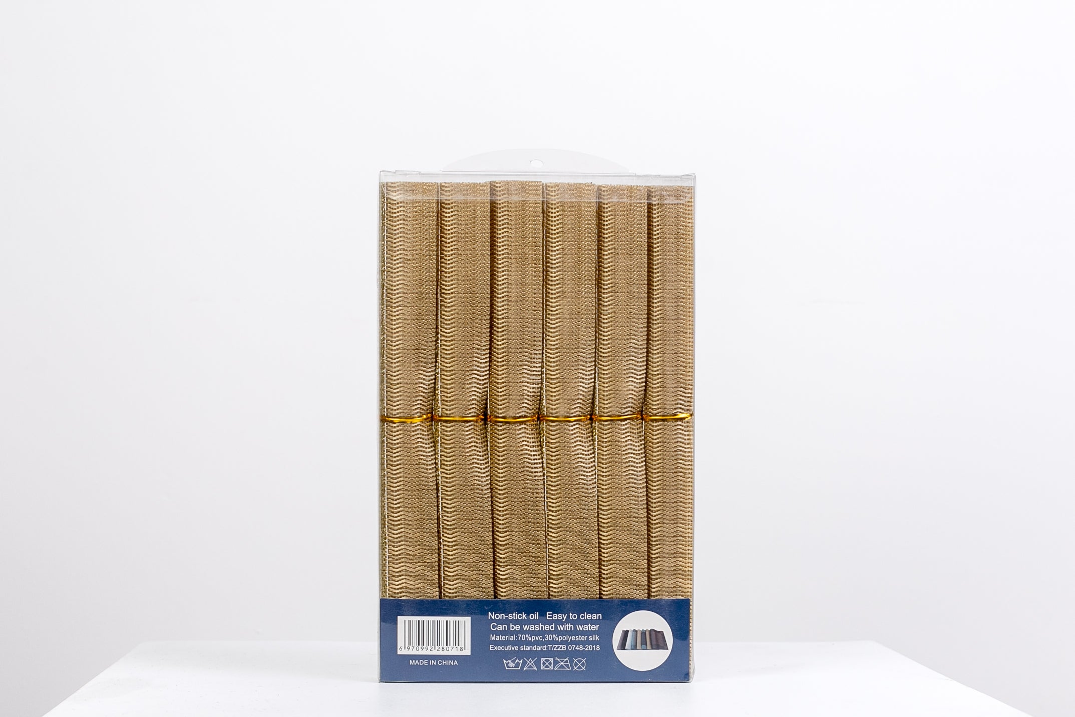 SET DE INDIVIDUALES 6 PIEZAS (COLORES VARIOS)