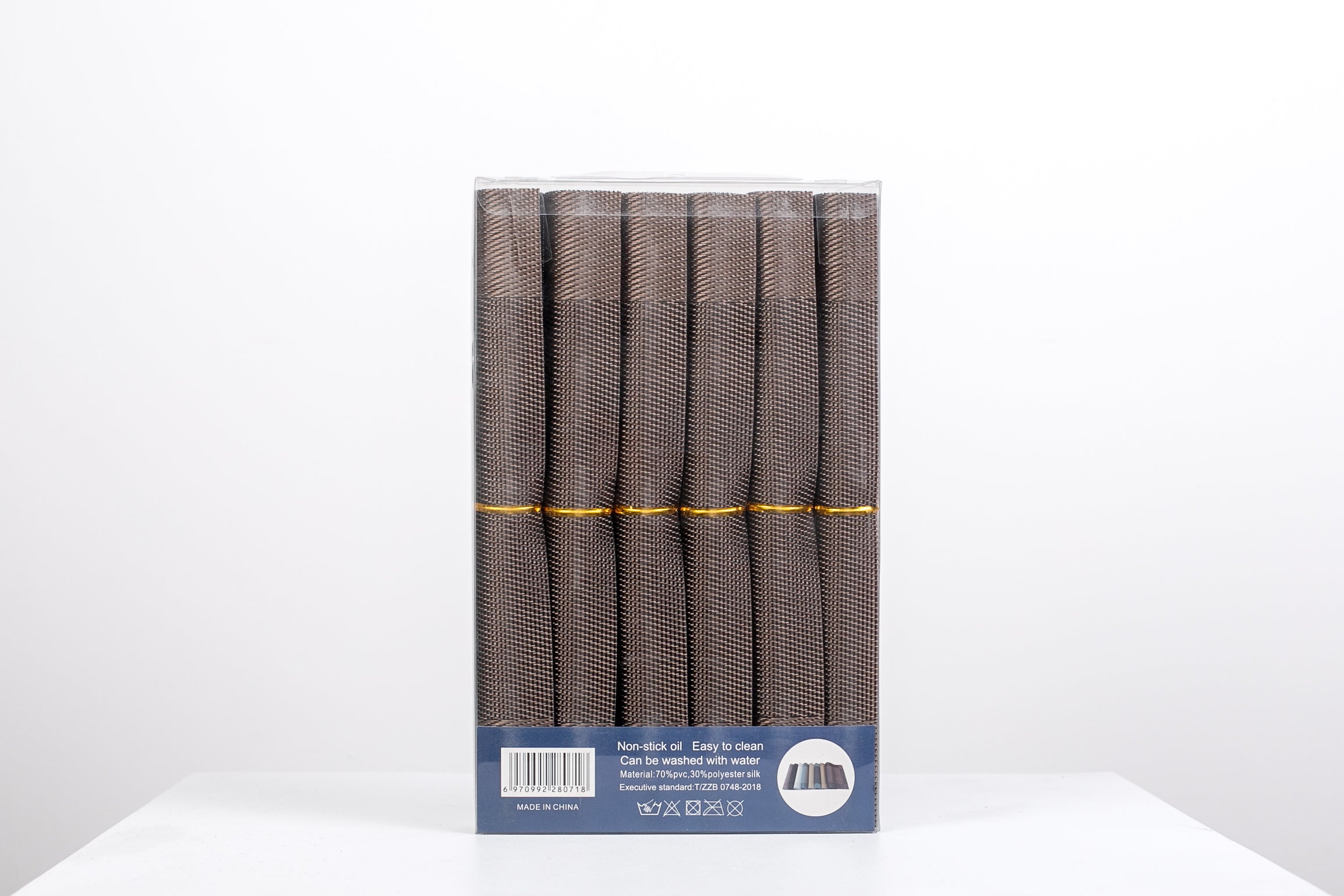 SET DE INDIVIDUALES 6 PIEZAS (COLORES VARIOS)