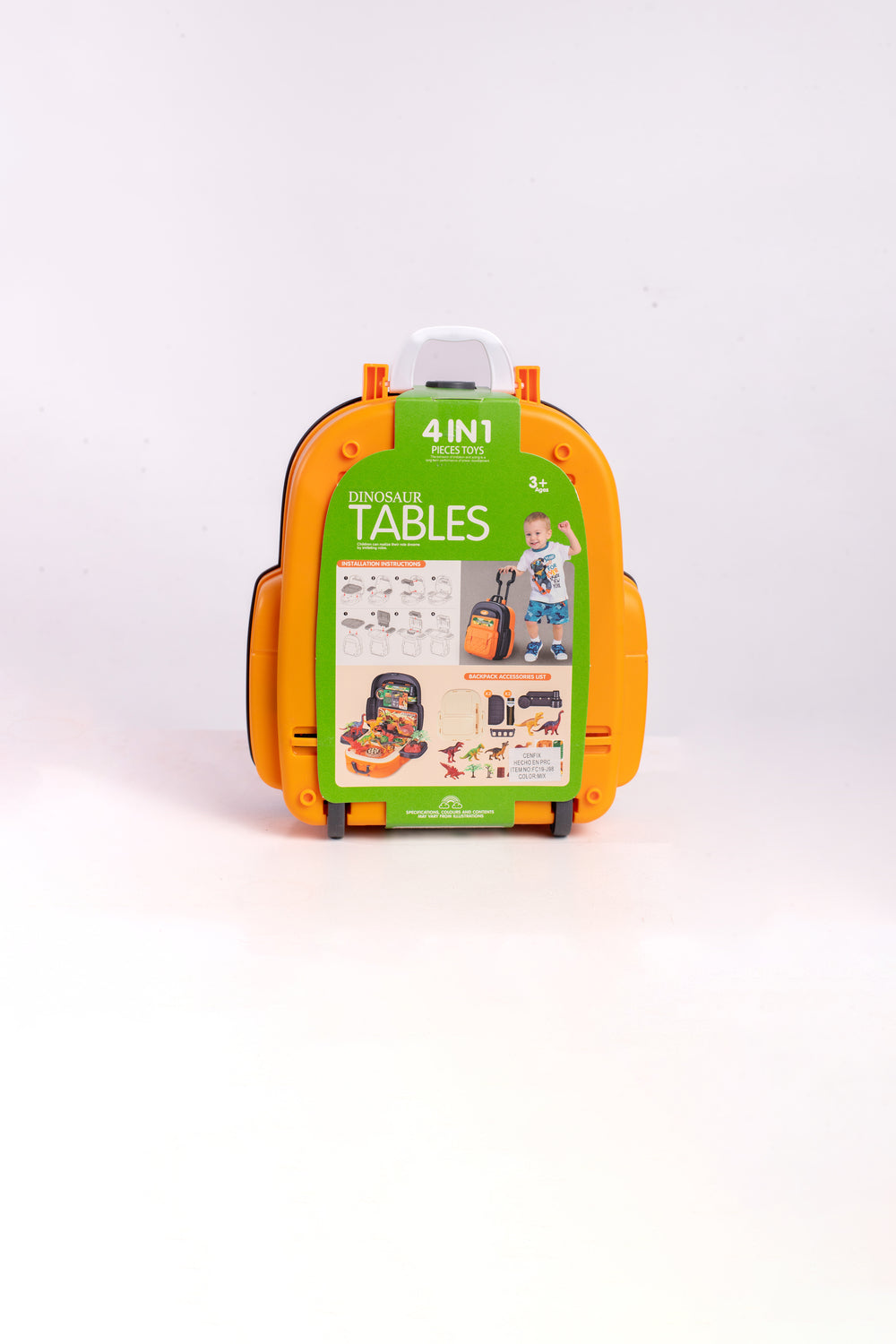 Set de dinosaurio 4 en 1 maletín infantil