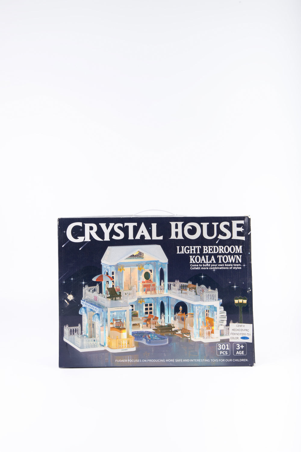 CASTILLO DE CRISTAL CON LUCES